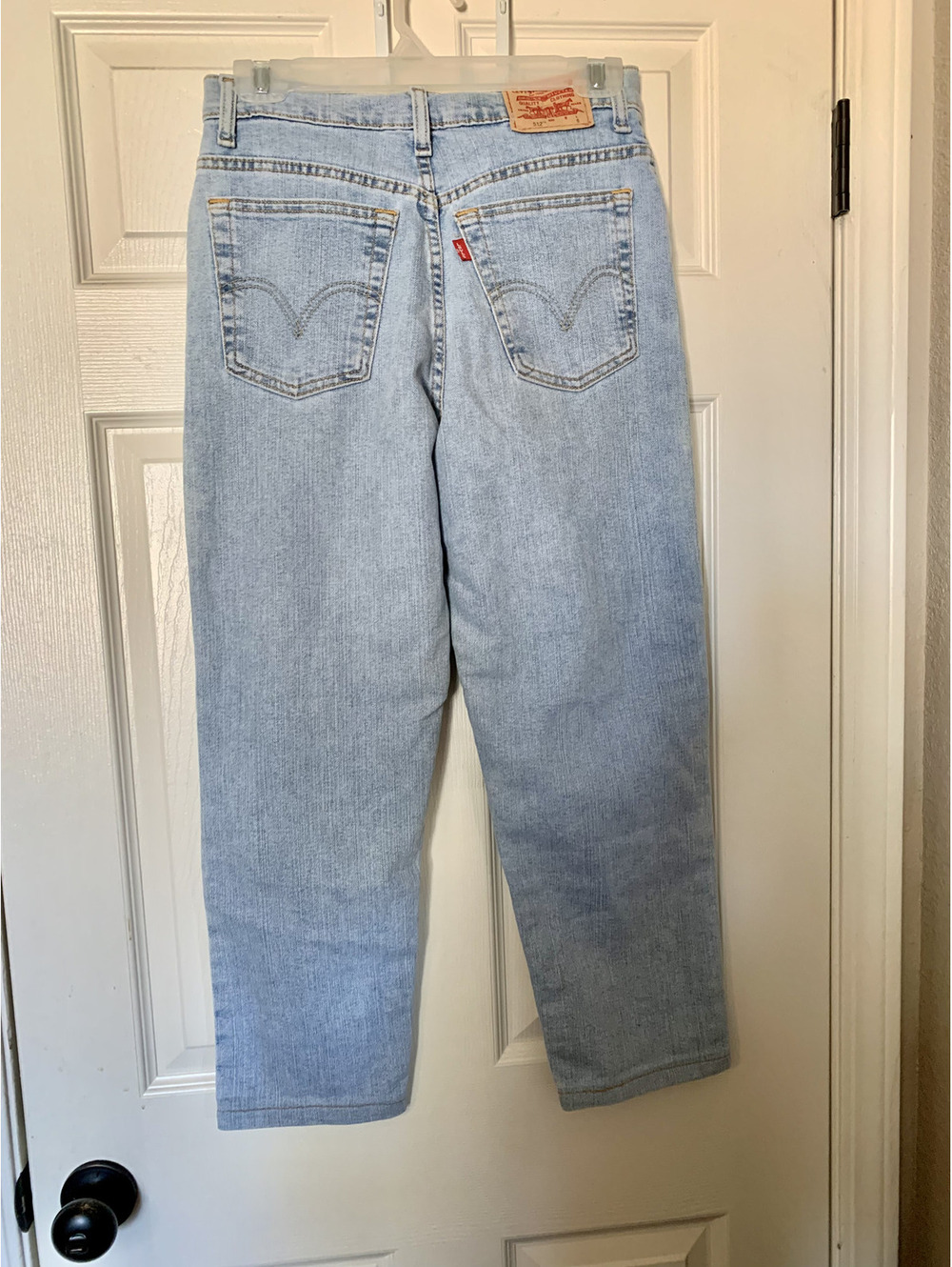 W2K Levi's 512 Classic Slim Tapered Light Wash Jeans Size 8S - Picture 2 of 5